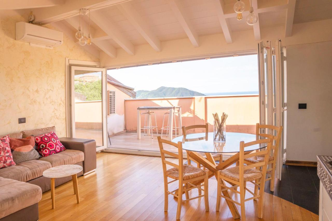 016 - Casa Tranquilla Vista Mare, Pace E Natura - 10 Minuti Dalla Spiaggia Lejlighed Sestri Levante Eksteriør billede