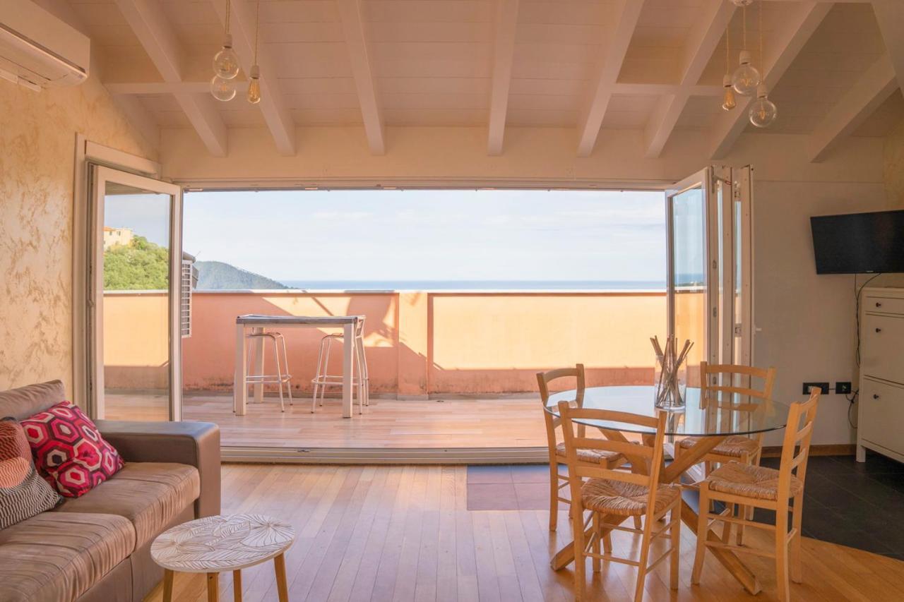 016 - Casa Tranquilla Vista Mare, Pace E Natura - 10 Minuti Dalla Spiaggia Lejlighed Sestri Levante Eksteriør billede
